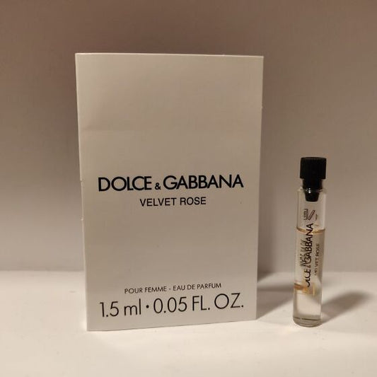 Dolce & Gabbana VELVET Rose 1.5ml 0.05 fl. oz. official perfume sample