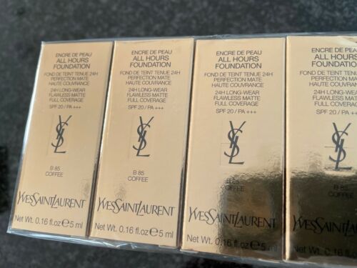 Yves Saint Laurent All Hours alapozó 5ml 0,16 fl. oz. hivatalos bőrápoló minta Shade B 85 Coffee