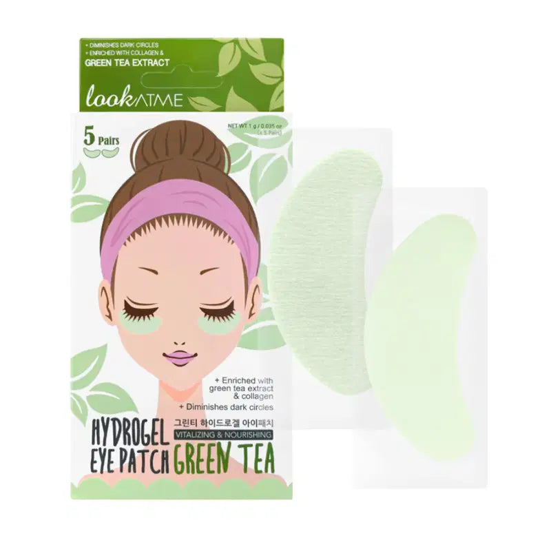 Look At Me, Hydrogel, Green Tea, Hydrating, Eye Patch, 10 g