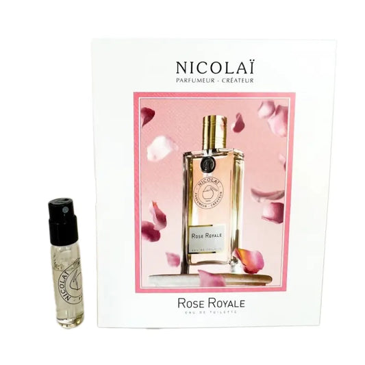 A Nicolai Rose Royale illat hivatalos parfümmintái 1,8 ml 0,07 oz.